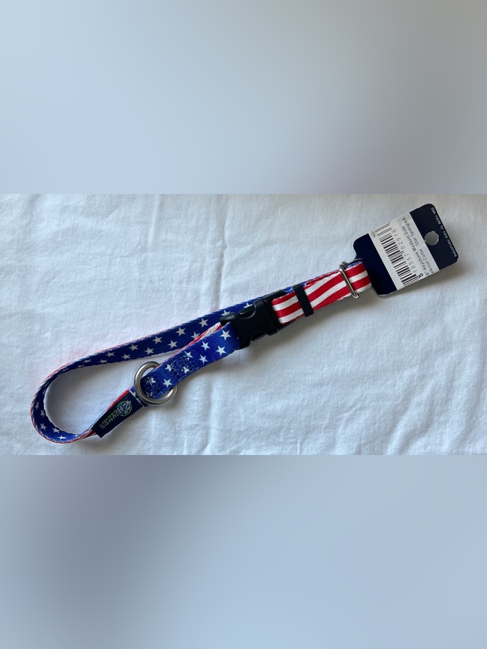 NWT 2 Hounds Design Stars & Stripes Patriotic Dog Collar M